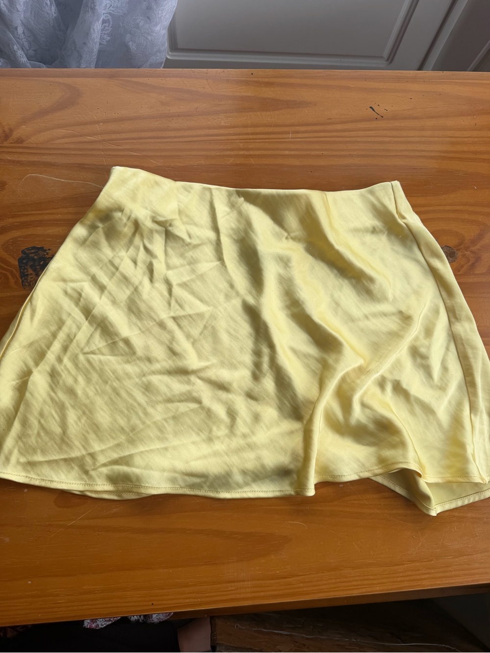 a new day Pale Yellow Mini Skirt